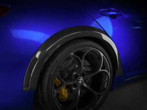 Alfa Romeo Giulia GTAm Style Rear Fenders Arch Set - Carbon Fiber